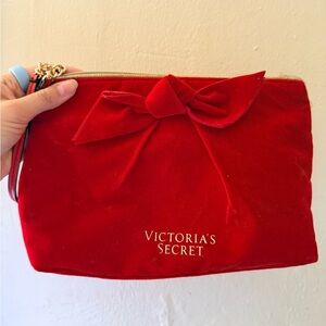 Victoria's Secret Red Velvet Cosmetic Bag
